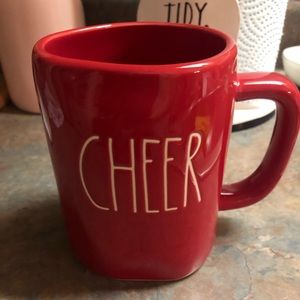 Rae Dunn cheer mug Christmas red